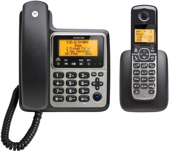 Motorola M802c Black Digital Cordless/corded Phone - Motorola M802c (700x700), Png Download