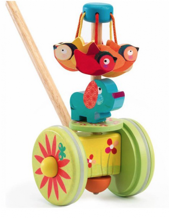 Djeco 3070900062610 Dj06261 Rouli Couli Push Toy - Drewniana Zabawka Do Pchania (700x700), Png Download