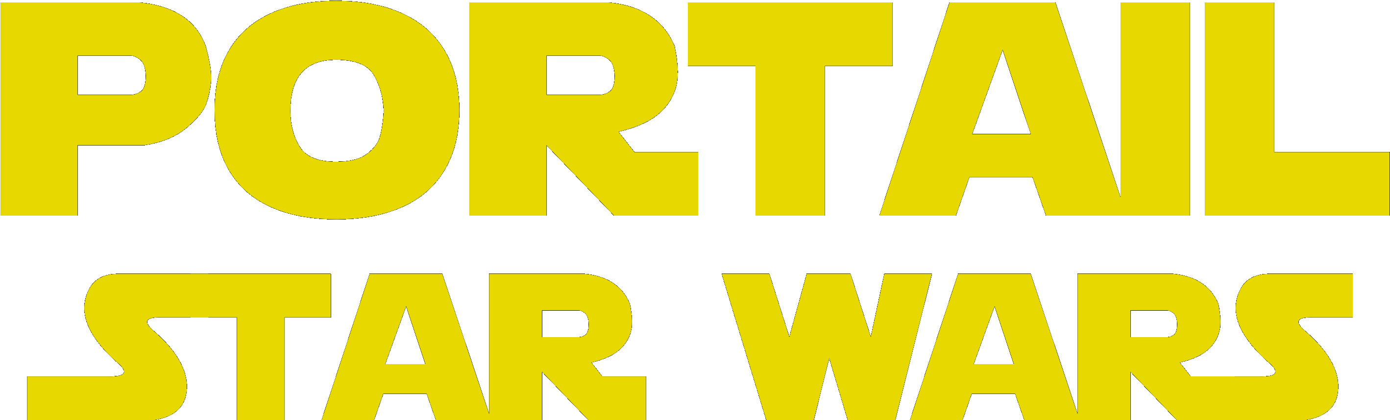 Portail Star Wars (2956x1184), Png Download