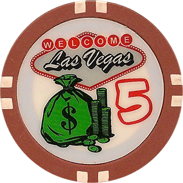Las Vegas 8 Stripe Chips - Vegas Poker Chips (600x600), Png Download