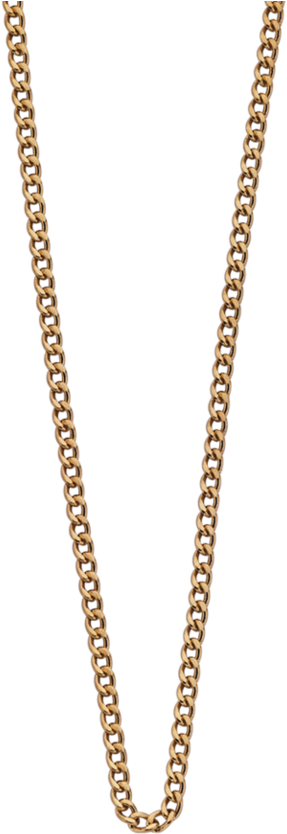 Kirstin Ash Yellow Gold Plain Chain - Chain (900x981), Png Download