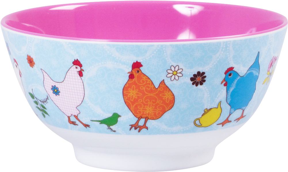 Vintage Print Melamine Bowls - Bols Rice (1080x1080), Png Download
