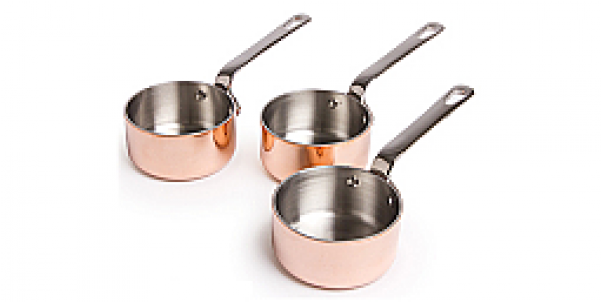 Scanpan Maitre D' Set 3 Mini Saucepots 6cm X 4cm - Sauté Pan (600x600), Png Download