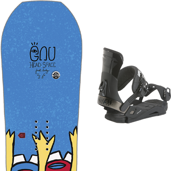 Gnu Asym Fb Head Space C3 2018 Drake Super Sport Black - Snowboard Bindings (600x600), Png Download