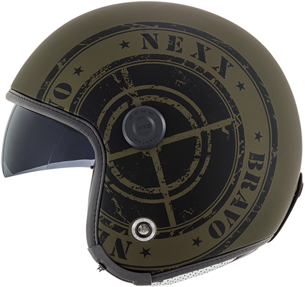 Nexx X70 Bravo Military Green Motorcycle Helmet Nexx-helmets - Nexx (661x620), Png Download