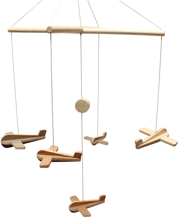 moviles de madera para bebes