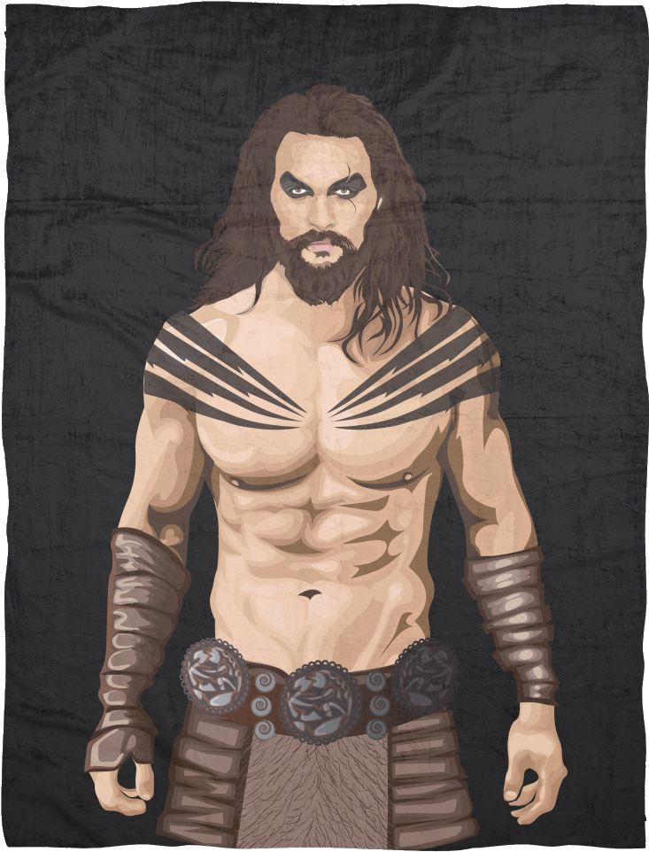 "it's Nap Time Khal Drogo" Jason Momoa Fleece Blanket - Figurine (1024x1024), Png Download