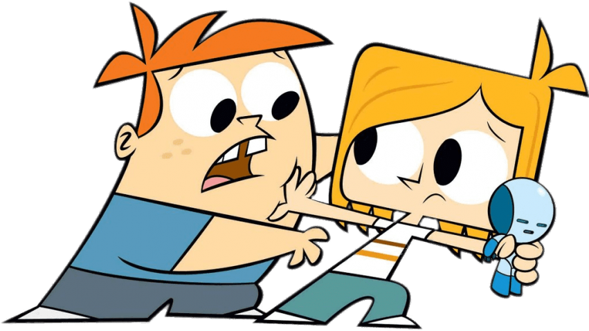 Free Png Download Gus Trying To Take Robot Doll Clipart - Tommy And Robotboy (850x616), Png Download