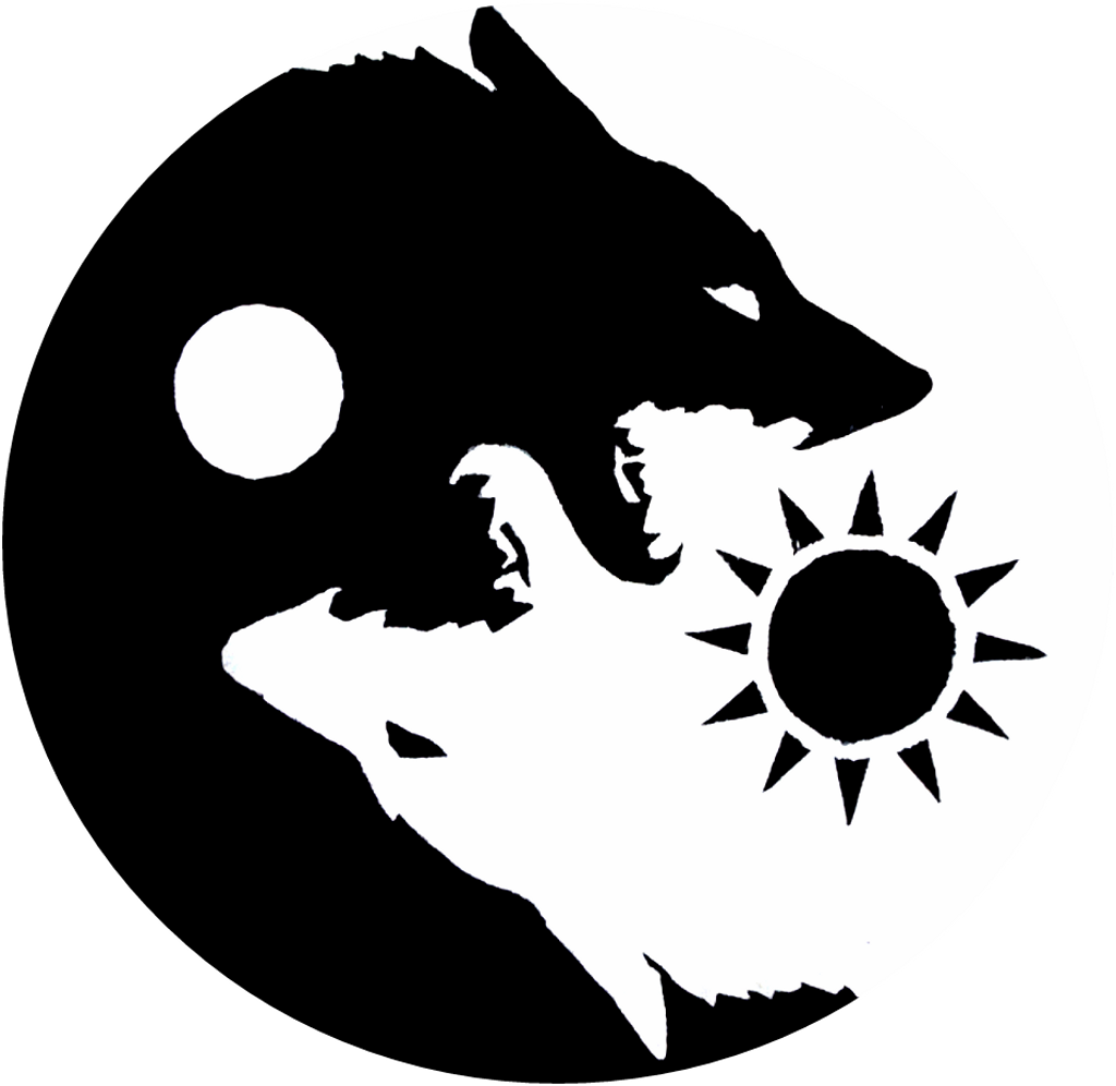 Wolf Sticker - Skoll And Hati (1024x996), Png Download