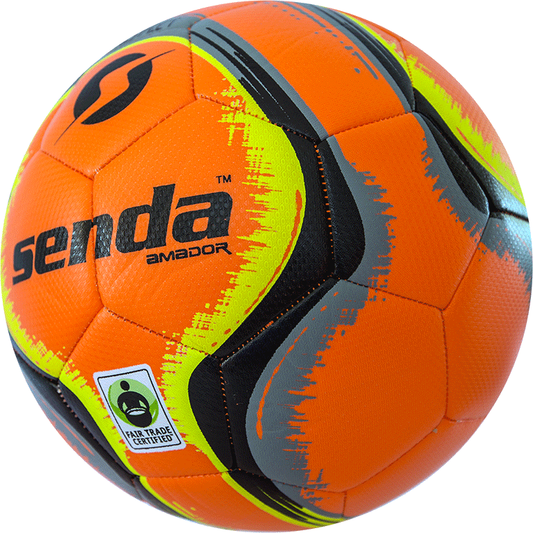 Right Side Of An Orange And Black Amador Training Soccer - Orange Soccer Ball Png (768x768), Png Download