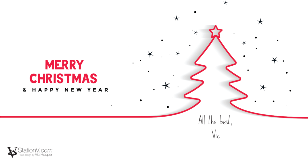 2018 Christmas Card 3 - Christmas Tree (1000x522), Png Download