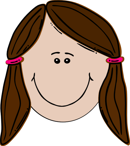 Brunette Teenager Pinky Svg Clip Arts 534 X 600 Px (534x600), Png Download