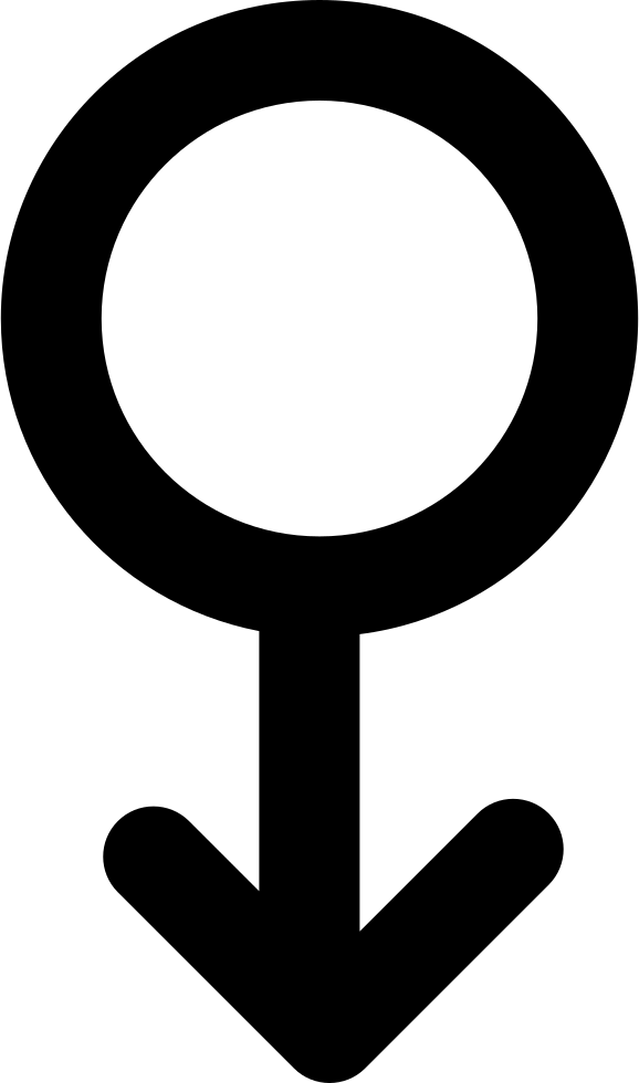 Circle With Arrow Symbol - Symbol (578x980), Png Download