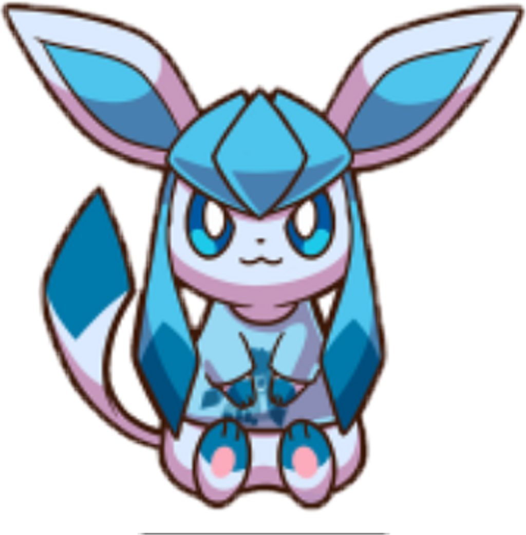Glaceon Sticker - Glaceon Kawaii (1024x1041), Png Download