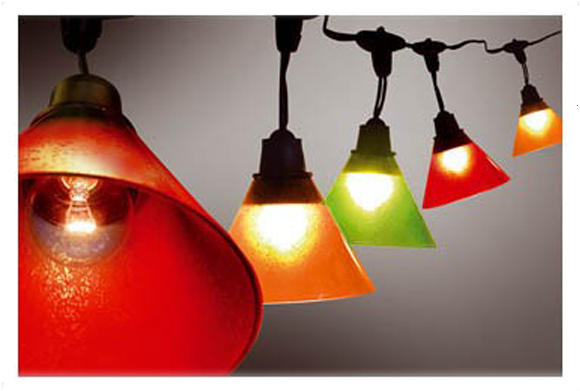 Guirlande Ampoules C Nes Plastiques Multicolores Http - Lampshade (600x600), Png Download