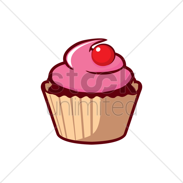 Cupcake Vector Logo Png - Cupcake Vector (600x600), Png Download