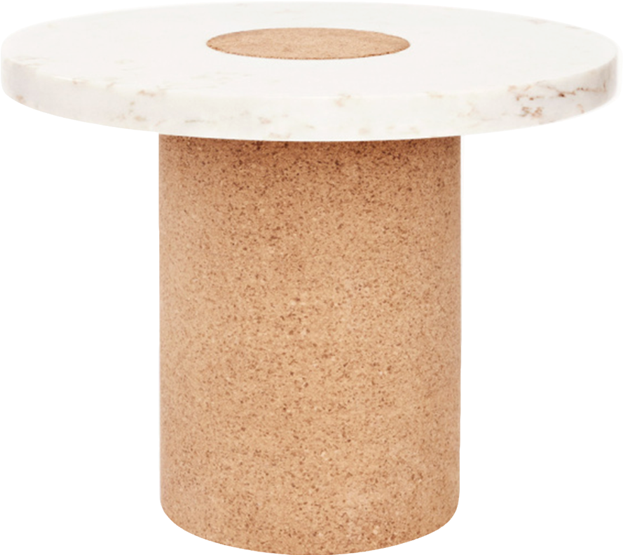 Frama Sintra Table White Marble Cork Large - End Table (900x900), Png Download