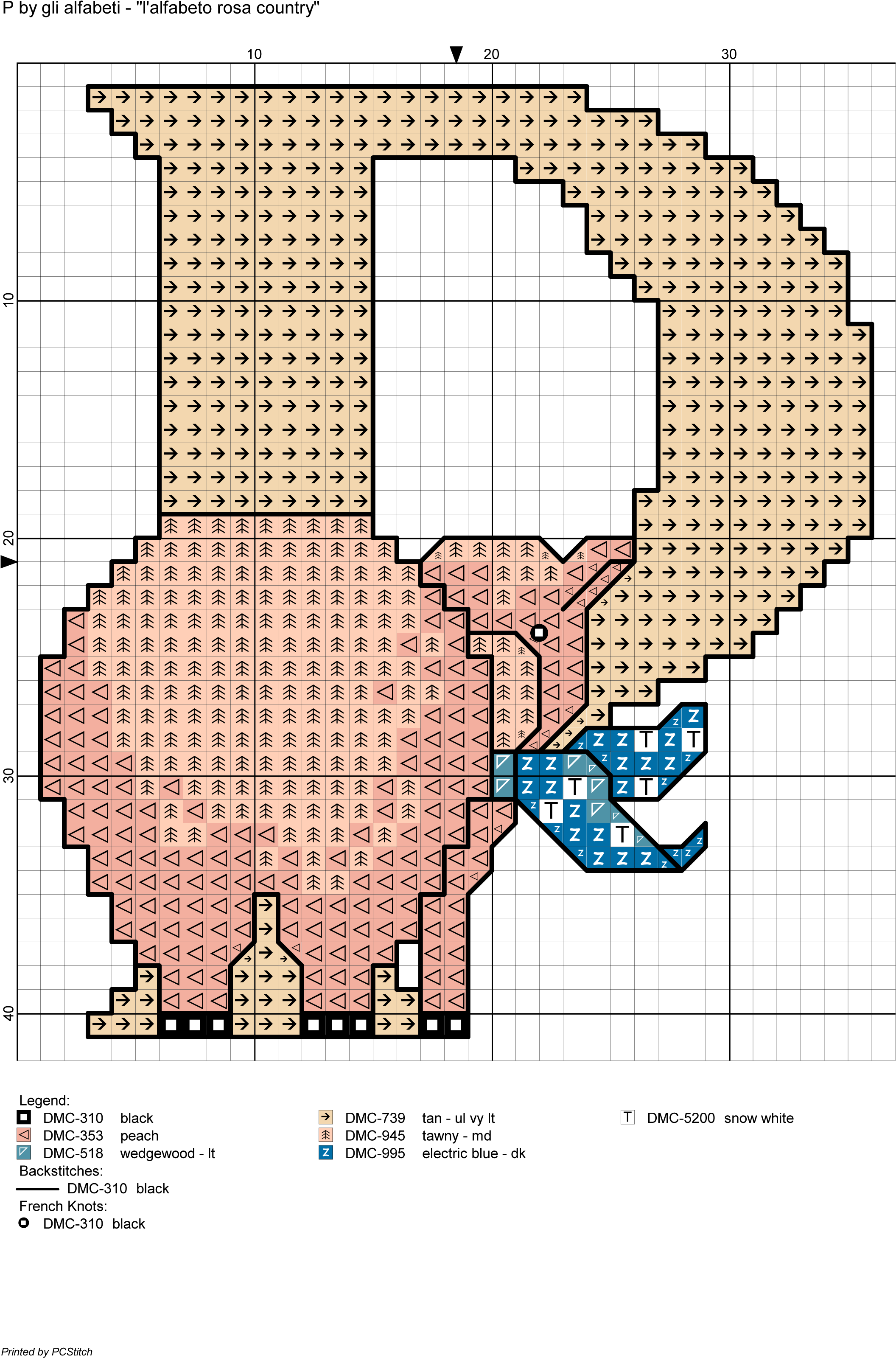 Alfabeto Rosa Country - Diagram (2153x3227), Png Download
