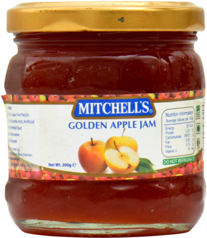 Mitchell's Golden Apple Jam 200g - Chutney (600x600), Png Download