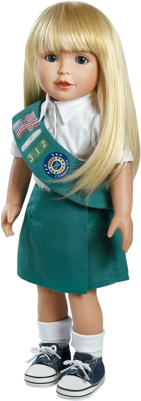 Adora 18 Inch Girl Scout Junior Alyssa 20653004 A (1225x1788), Png Download