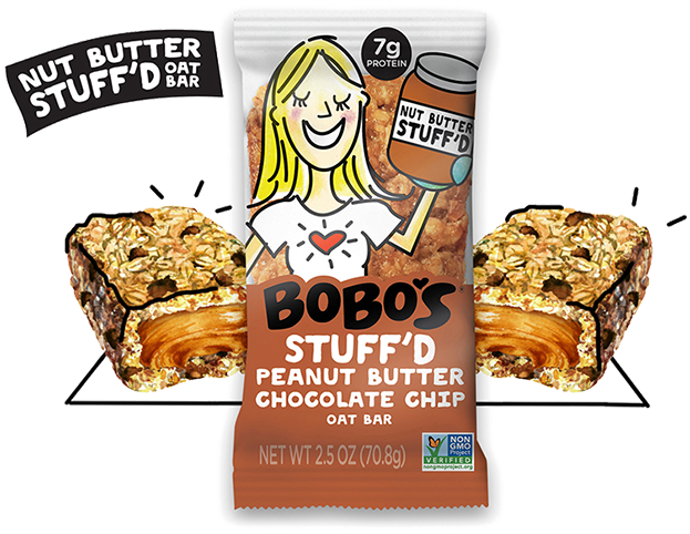 Bobos Stuffed Oat Bites (636x495), Png Download