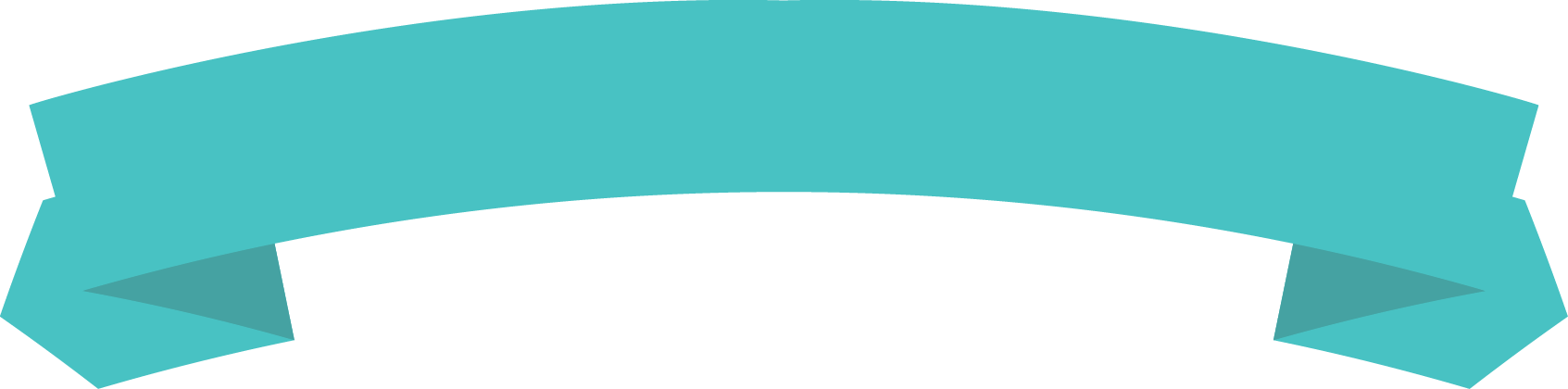 Green Blue Up Arc Ribbon Banner With Fold Out Wedge - Circle (1693x420), Png Download