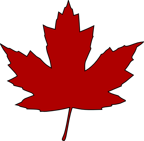 Maple Leaf Clip Art Free Vector 4vector - Canadian Maple Leaf Clipart (600x589), Png Download