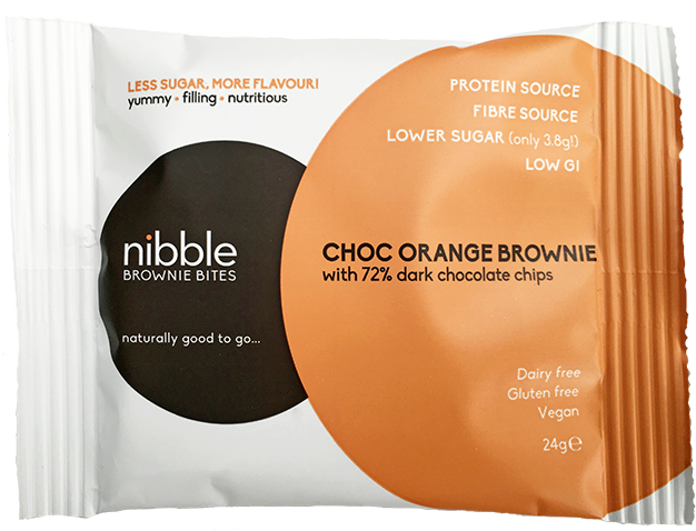 Choc Orange Brownie - Circle (651x482), Png Download