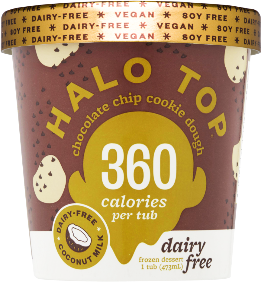 Chocolate Chip Cookie Dough Tub Copy - Halo Top Pumpkin Pie Ice Cream (1000x1000), Png Download