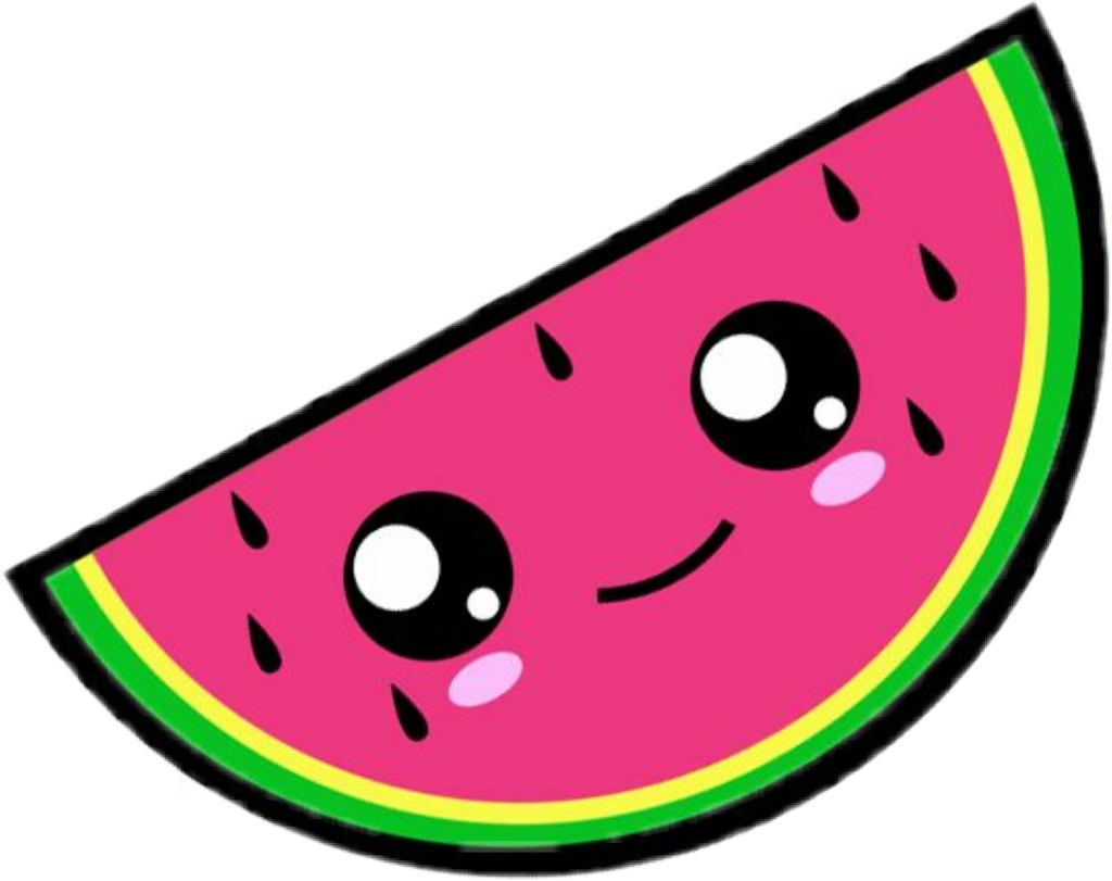 Sandia Sticker - Cute Pictures Of Watermelon (1024x811), Png Download