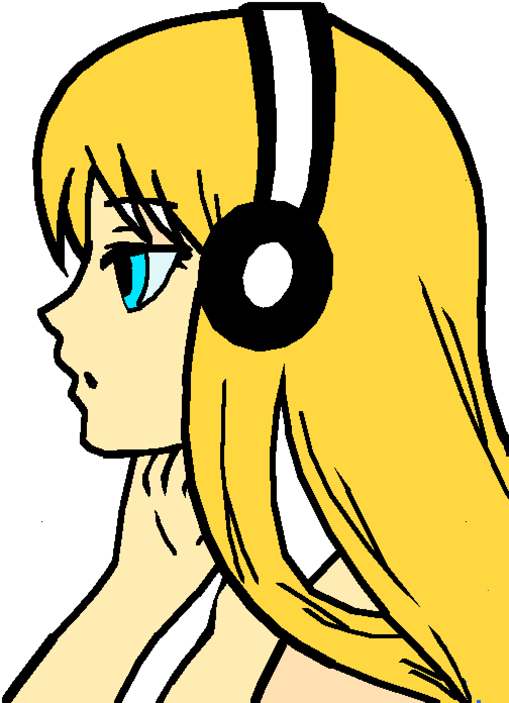 Blonde Girl - Ldshadowlady Fan Art (1008x1392), Png Download