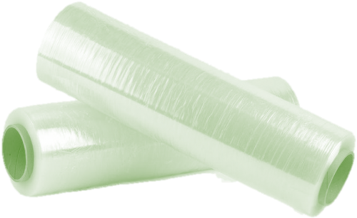 green plastic wrap