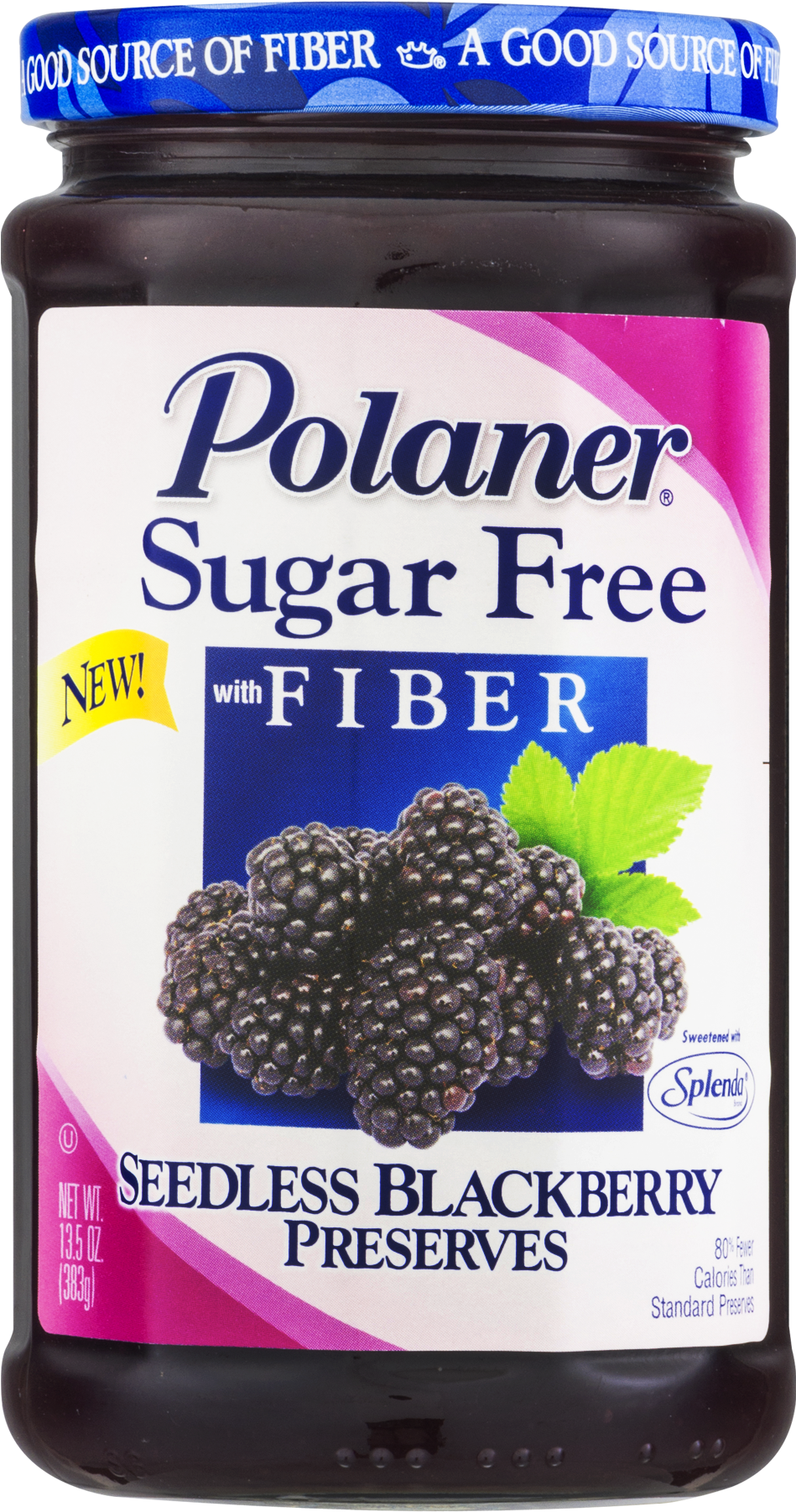 Polanerâ® Sugar Free With Fiber Seedless Blackberry - Boysenberry (1800x1800), Png Download