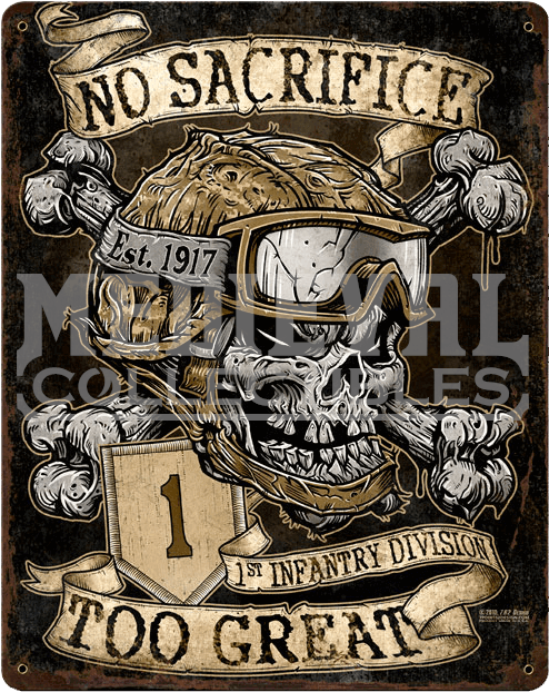 No Sacrifice Too Great Vintage Sign - Illustration (646x646), Png Download