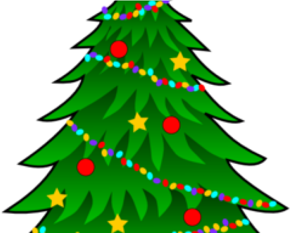 Bulb Clipart Christmas Tree Light - Tree Christmas Clip Art (640x480), Png Download