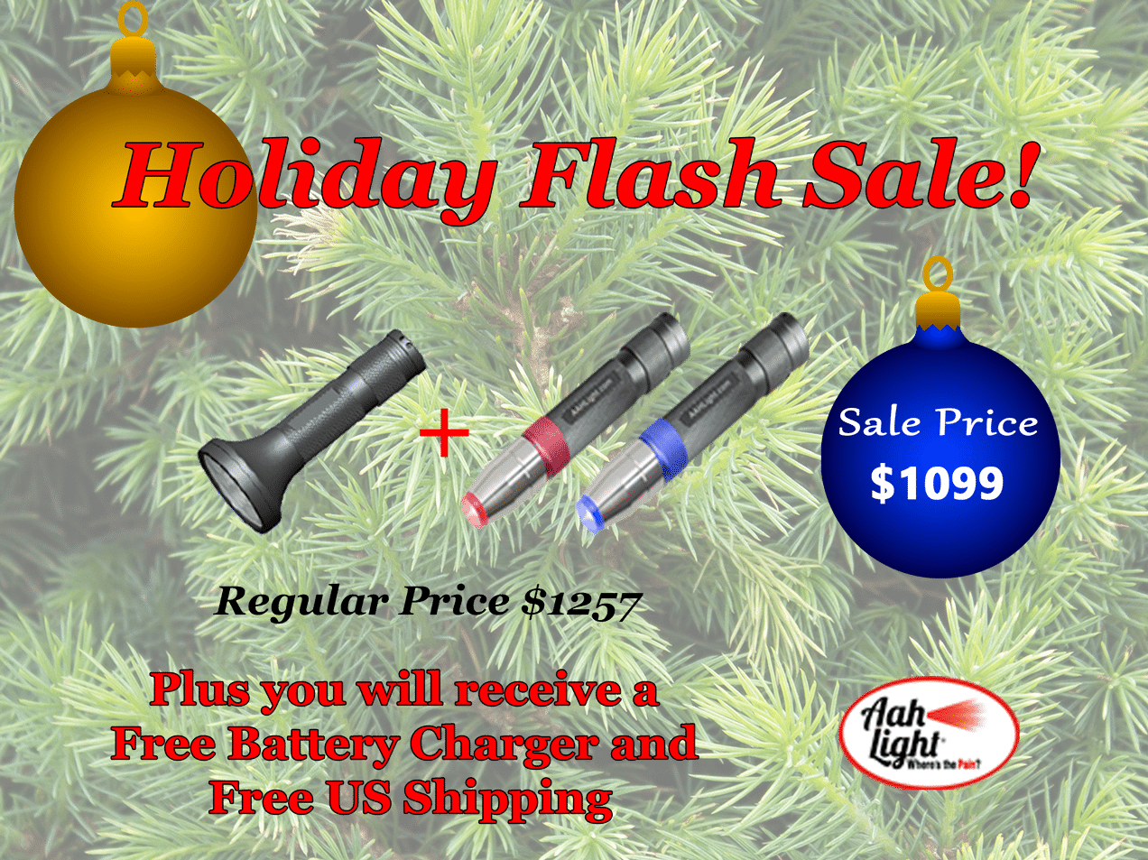 Aah Light Sale, Red Light Therapy, Photonic Therapy - Christmas Tree (1272x953), Png Download