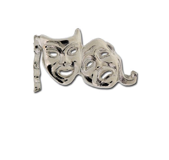Drama Masks Unique Badge - Elephant (572x541), Png Download