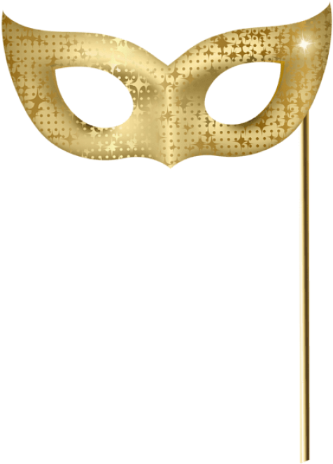 Free Png Download Gold Carnival Mask Clipart Png Photo - Gold Masquerade Mask Transparent Background (480x673), Png Download