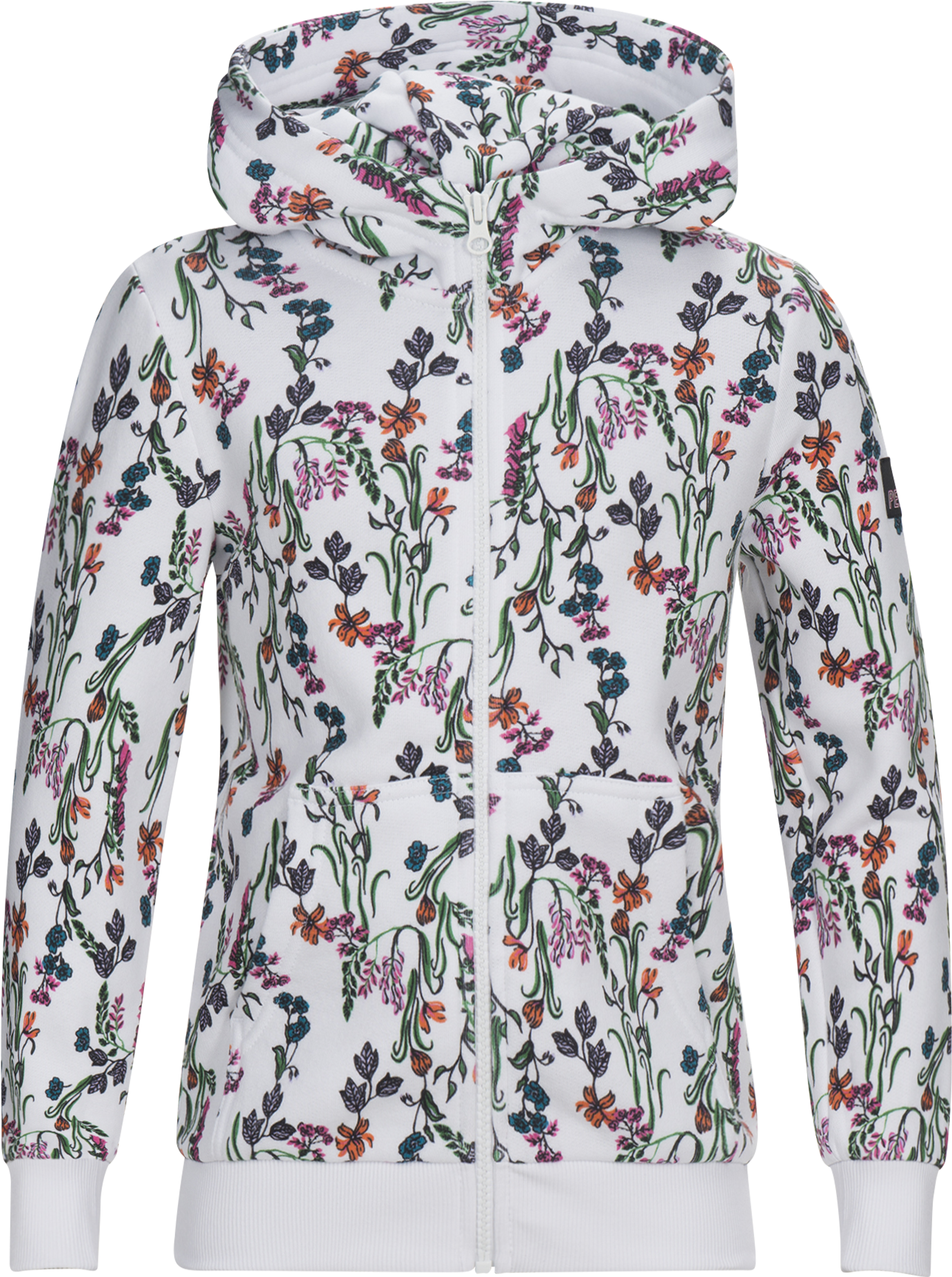 Kids Season Cotton Blend Printed Zip Up Hoodie White - Hoodie (1500x2000), Png Download