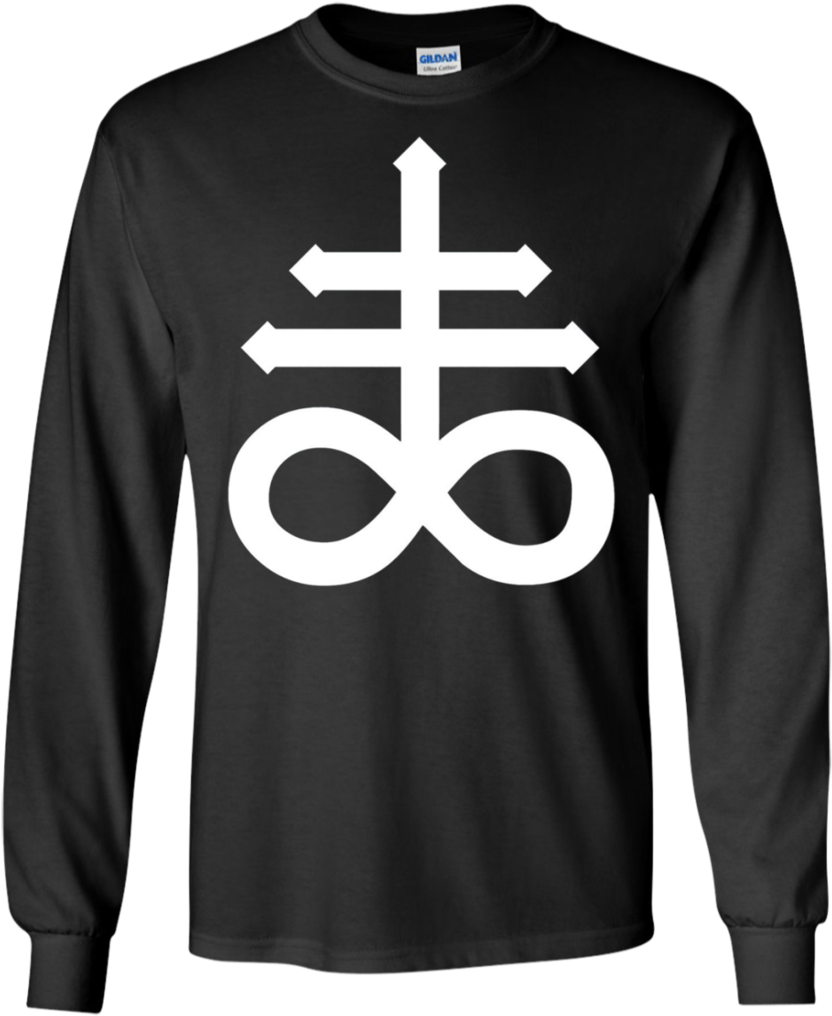 Satanic Cross Crux Satanus Apparel - Sarcasm Science Shirt (1024x1024), Png Download