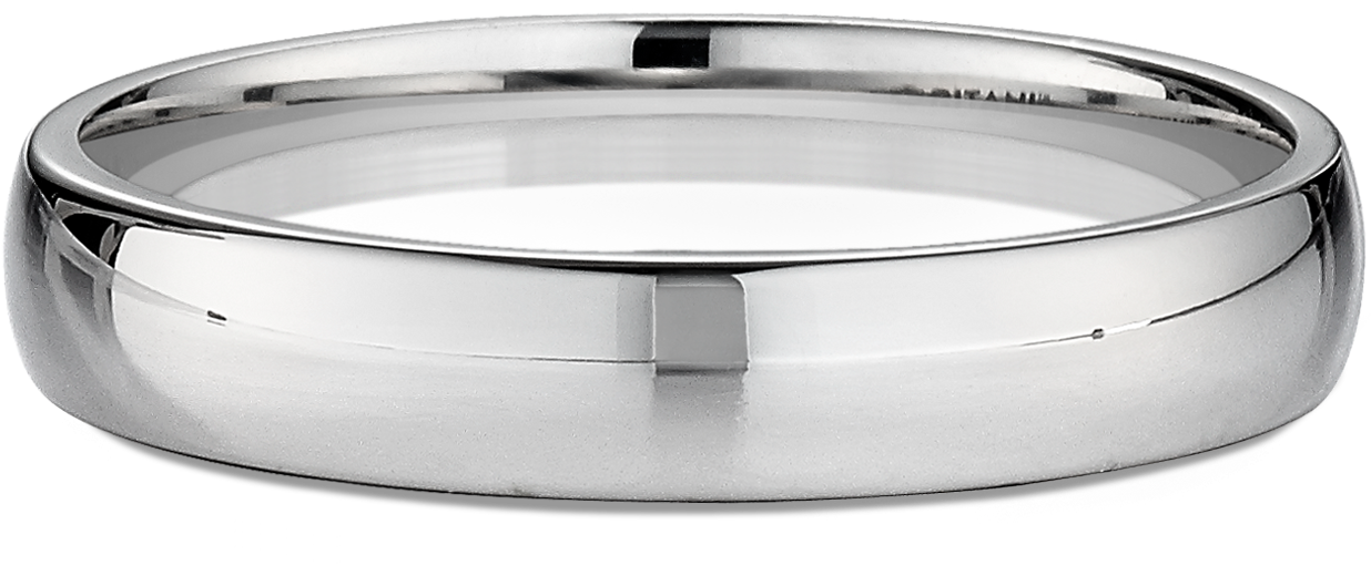 Men's 4mm Domed Comfort-fit Wedding Ring - Wedding Ring (1280x860), Png Download