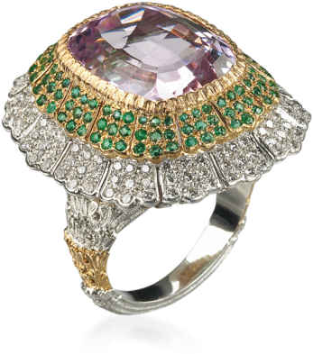 Buccellati - Rings - Cocktail Ring - High Jewelry - Ring (570x570), Png Download