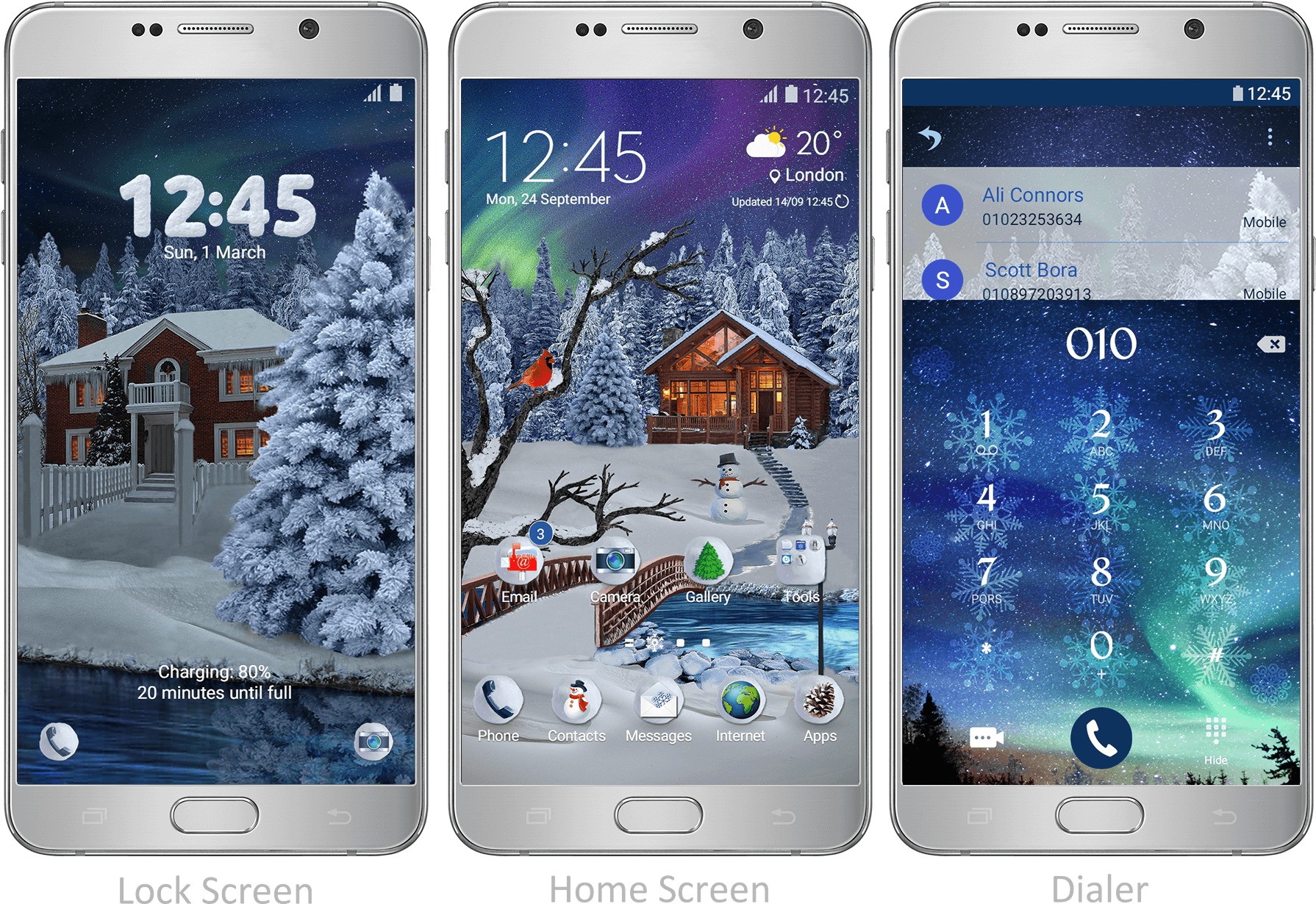 Let It Snow All Winter - Steampunk Phone Theme (1789x1240), Png Download