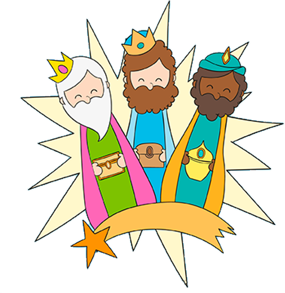 Reyesmagos Sticker - Reyes Magos En Caricatura (1024x1024), Png Download