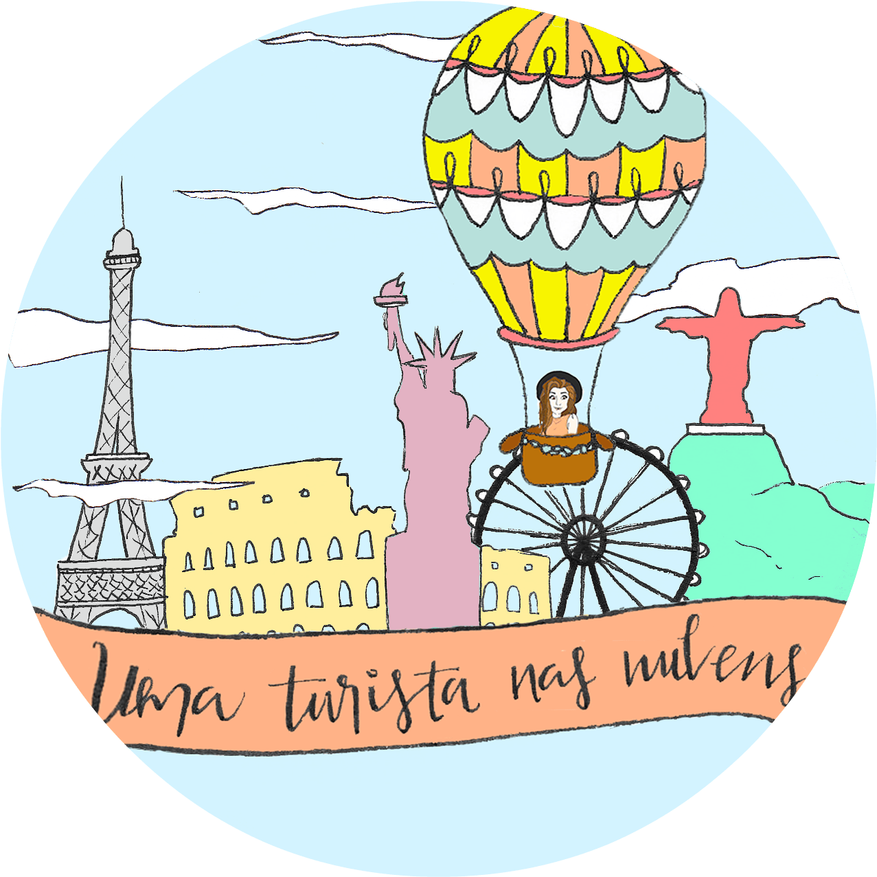 Hot Air Balloon (1522x1472), Png Download