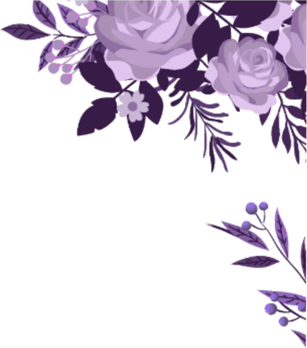 Ftestickers Watercolor Flowers Border Corner - Water Color Flowers Border (1010x1146), Png Download