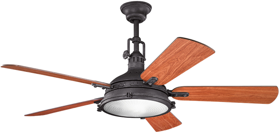 Kichler 300018dbk Ceiling Fan - Kichler Hatteras Bay (720x604), Png Download