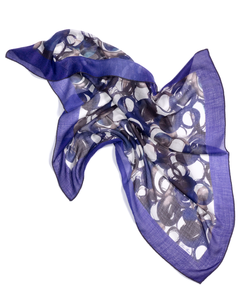 Loro Piana Fall Winter 2017 Scarves Circles Into Circles - Butterfly (1000x1000), Png Download