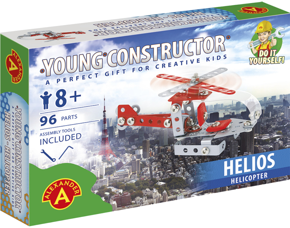 Vehículo Armable Alexander - Mały Konstruktor Alexander Helikopter (1000x800), Png Download