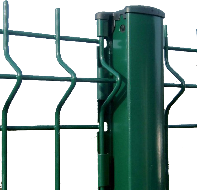 Wire Mesh Fence Panel Square/rectangle Or Round Post - Peach Post (750x750), Png Download